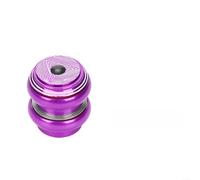 Cuffia per bicicletta in lega con design a doppio cuscinetto per una sterzata fluida, compatibile con forcelle dritte o affusolate, rosso (34-34 mm viola)