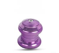 Cuffia per bicicletta in lega da 34 mm, progettata con doppi cuscinetti a sfera per una migliore risposta dello sterzo, compatibile con strada e MTB (viola anodizzato da 34 mm)
