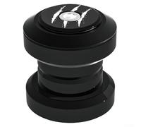 Cuffia per bicicletta, in lega di alluminio, per forcella anteriore, diametro esterno superiore 25,4 mm e diametro esterno inferiore 27 mm, forcella anteriore, nero