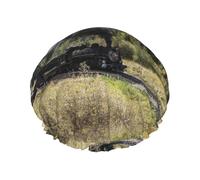 Cuffia per capelli da donna, riutilizzabile, impermeabile, a doppio strato, con cinghia elastica, taglia unica