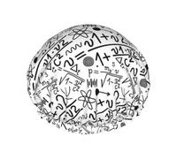 Cuffia per capelli per doccia, formula equazione matematica, cuffia da doccia a doppio strato, riutilizzabile, impermeabile, grande cuffia da doccia per donne, cuffia per capelli per doccia con fodera