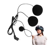 Cuffia per casco da motociclista - Utilizzo efficiente, di struttura moderno, strumento di finitura pulita, accessibilità migliorata con eliminazione di 10 perni impermeabili per microfono aud