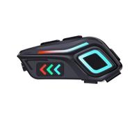 Cuffia per Casco Wireless con Cancellazione del Rumore con Luce Ambientale, Impermeabile IP65, connettività, per Caschi Integrali/mezzi, Batteria a Lunga Durata, Ideale per la Guida in