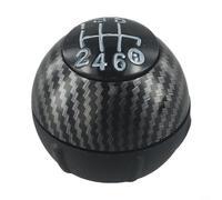 Cuffia per e Pomello 5 o 6 Marce per Fiat 500 Cuffia per e Pomello(6 speed) | di carbonio , finitura nera lucida, resistenza termica, look per sportivo per premium, protezione UV