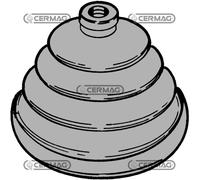 Cuffia per leva cambio diametro foro piccolo 13 mm 60130