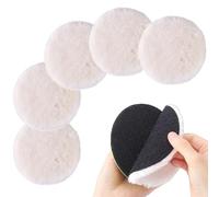 Cuffia per Lucidatura Compatibile con Levigatrice Orbitale Bosch, 5 Dischi lucidanti in Ø 125 mm, Punta per Lucidare Auto, Pavimenti in Sughero, con Sistema in Velcro
