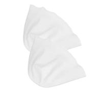 Cuffia per Meches Già Forata in Silicone Bianco 2 Pezzi | Disegno Aperto con Fori, Riutilizzabile e Lavabile, per Salone e Formazione, 22x22x17 CM