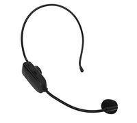 Cuffia per Microfono Wireless, Microfono per Cuffia Wireless con Riduzione del Rumore, Batteria a Lunga Durata, per Registrazione Dal Vivo, Riunioni di Classe Online