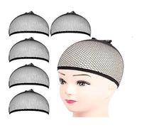 Cuffia per parrucca 1/3/5 PCS Parrucca Nera Tappi Netti Durevole Maglia Elastica Copertura Della Testa Cappello A Rete Close End Accessori for Lo Styling Dei Capelli for uomini e donne