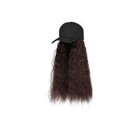 Cuffia Per Parrucca Parrucca da berretto da baseball Parrucca lunga dritta con cappello Parrucche sintetiche for capelli Collega parrucche a cappello regolabili Cuffie Per Parrucca Da Donna(19)