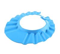 Cuffia per shampoo per bambini Cappello da doccia regolabile Scudo per lavaggio capelli morbidi per bambini piccoli, Blu