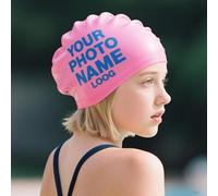 Cuffia Piscina Adolto Bambini Personalizzato, Scegli La Cuffia da Nuoto con Il Tuo foto e Nome, Grande Comfort e Aderenza, Divertenti, per Bambini e adolescenti sotto i 14 anni