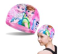 Cuffia Piscina Bambino, Cuffie Piscina Bambini frozen, Cuffia da Nuoto Unisex, Cuffia da Nuoto da Cartone Animato per Studenti per Bambini