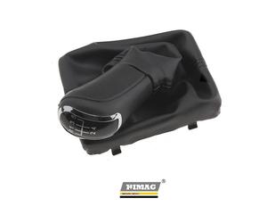 Cuffia + Pomello 5 Marce Leva Cambio in pelle per Audi A4 - A5 - A6 - Q5