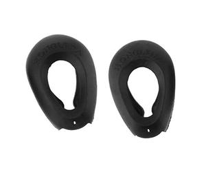 Cuffia Protettiva per Cuscinetti per Le Orecchie, Morbido Cuscinetto per Le Orecchie in Silicone Nero con Foro per l'ascolto per l'uso in Salone Durevole e utile Attractive And Professional