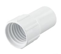 Cuffia PVC per Tubo Spirale Piscina 1.5" Bianca | Adatto per tubi 1.5", materiale PVC , colore , installazione a per vite, riparazione rapida estremità rotte