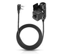 Cuffia Radio Militare PTT Bidirezionale, Walkie Talkie Adattatore U94 Spina Mobile a 2 Pin da 7,0 mm Push to Talk per Ken-wood/Bao-feng