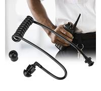 Cuffia radio, tubo sonoro di ricambio per radio cuffia, TLKR Radio Auricolare 1-Pin Cuffie Microfono Kit Bodyguard per TLKR Talkie Walkie Radio(Nero)