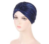 Cuffia seta capelli notte Cappello da donna in raso solido for dormire berretto notte for la cura dei capelli for uomo unisex Bonnet De Nuit turbante doccia(C-royal blue)