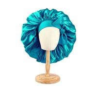 Cuffia Seta Capelli Notte Cofano in raso Jumbo con fascia for la testa Avvolgere il bordo del cofano for berretto da notte in seta con capelli ricci intrecciati da donna(21020)