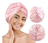 Cuffia Seta Capelli Notte, Cuffia Capelli Ricci Notte, Cuffia in Seta per Capelli Ricci, Silk Bonnet, Cuffia di Seta per Dormire, Cuffia da Notte per Capelli Ricci Lunghi Locs, Rosa
