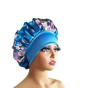 Cuffia seta capelli notte Cuffia for capelli in seta, cuffia in a doppio strato singolo satinato for le donne che dormono, cappello copricapo regolabile(1pc color10869)