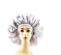 Cuffia seta capelli notte Cuffia for capelli in seta, cuffia in a doppio strato singolo satinato for le donne che dormono, cappello copricapo regolabile(1pc Color6)
