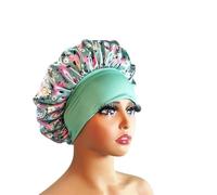 Cuffia seta capelli notte Cuffia for capelli in seta, cuffia in a doppio strato singolo satinato for le donne che dormono, cappello copricapo regolabile(1pc color10864)