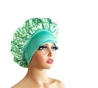 Cuffia Seta Capelli Notte Cuffia for capelli in seta, cuffia in seta a doppio strato singolo satinato for le donne che dormono, cappello copricapo regolabile(1pc color10876)