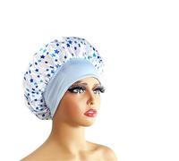 Cuffia Seta Capelli Notte Cuffia for capelli in seta, cuffia in seta a doppio strato singolo satinato for le donne che dormono, cappello copricapo regolabile(1pc color10875)