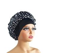 Cuffia Seta Capelli Notte Cuffia for capelli in seta, cuffia in seta a doppio strato singolo satinato for le donne che dormono, cappello copricapo regolabile(1pc color10873)