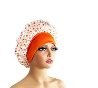 Cuffia Seta Capelli Notte Cuffia for capelli in seta, cuffia in seta a doppio strato singolo satinato for le donne che dormono, cappello copricapo regolabile(1pc color10872)