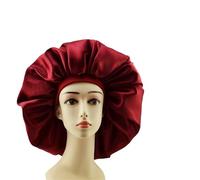 Cuffia Seta Capelli Notte Cuffia for capelli in seta, cuffia in seta a doppio strato singolo satinato for le donne che dormono, cappello copricapo regolabile(1pc Color3)