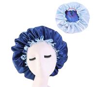 Cuffia seta capelli notte Grande cofano in raso Berretto da notte in seta for Cofano lungo in con fascia for la testa Avvolgere il bordo del for le donne Capelli ricci a treccia(Shuangceng Nany)
