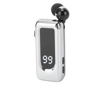 Cuffia Wireless con Ricarica Rapida, Comunicazione Cristallina, Collare con Clamp/Holder, Auricolare Bluetooth per Professionisti (SILVER)