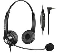 Cuffie 25mm per Telefono Fisso e Cordless DECT con Microfono Antirumore