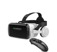 Cuffie 3D per realtà virtuale VR con auricolari Bluetooth integrati, compatibile con dispositivi iOS/Android, per iPhone/telefoni Samsung, ideale per film e giochi