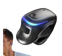 Cuffie a clip singola - Auricolari mono wireless, ultra leggeri, con orecchio aperto, con forte per la guida, gli allenamenti in ufficio, in materiale ABS trasparente per le a