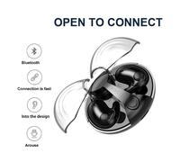 Cuffie a conduzione ossea aperte, design ergonomico con ganci auricolari, auricolari wireless Bluetooth 5.4 con controllo touch, perfette per la