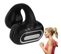 Cuffie a conduzione ossea, auricolari aperti, 5.3 wireless, con clip per l'orecchio, montatura ultra leggera da indossare tutto il giorno, qualità del suono ad alta fedeltà, design sportivo a prova di