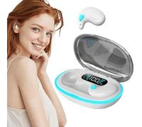 Cuffie a conduzione ossea - Auricolari wireless, a conduzione ossea | Auricolari per dormire sul fianco, per smartphone, tablet, laptop, cancellazione del rumore per apprendimento,