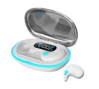 Cuffie a conduzione ossea, impermeabili, bassi profondi, cuffie wireless per dormire, comode cuffie con custodia di ricarica per chi dorme sul lato e chiamate chiare, uso notturno dello smartphone e