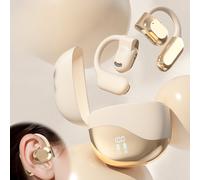 Cuffie a conduzione ossea RnemiTe-amo con clip, orecchio aperto, Bluetooth 5.4 wireless con microfono, 16 ore di riproduzione, driver da 14,2 mm,