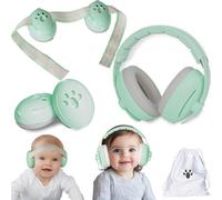 Cuffie antirumore 2 in 1, con protezione per le orecchie, certificate CE, comode, per bambini fino a 48 mesi