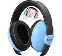 Cuffie Antirumore Bambini - Cuffie Neonato Antirumore - Protettori Acustici per Neonati 1 Mese a 2 Anni - Migliora il Sonno in Viaggio, Blu