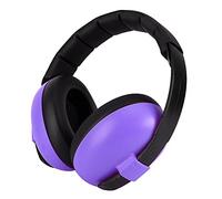Cuffie Antirumore di Sicurezza per Bambini, Design Pieghevole 22dB Cuffie con Fascia per la Testa Regolabile per la Protezione del Rumore 22 DB per Bambini e Neonati di età Compresa tra (Viola)