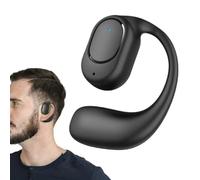 Cuffie aperte | Cuffie con microfono | Auricolari wireless 5.3 con ganci per le orecchie | Auricolari over-ear per sport, suono stereo, 75 ore di riproduzione, con custodia di ricarica LED