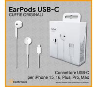 Cuffie Apple EarPods USB-C Originali Auricolari Cuffiette iPhone