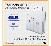 Cuffie Apple EarPods USB-C Originali Auricolari Cuffiette iPhone CORRIERE GLS