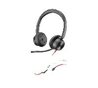 POLY - Blackwire 8225 Auricolare Cablato A Padiglione Ufficio USB tipo-C Nero - SPEDIZIONE GRATUITA